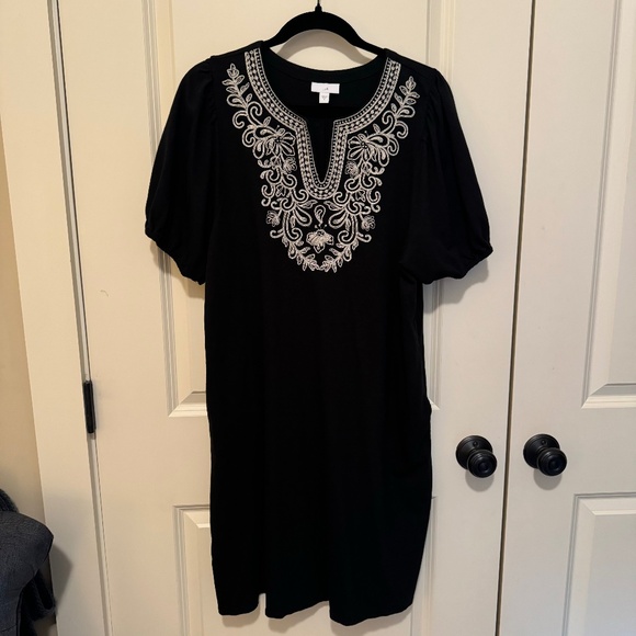 J.Jill Soutache Embroidered Dress - M - Picture 2 of 8